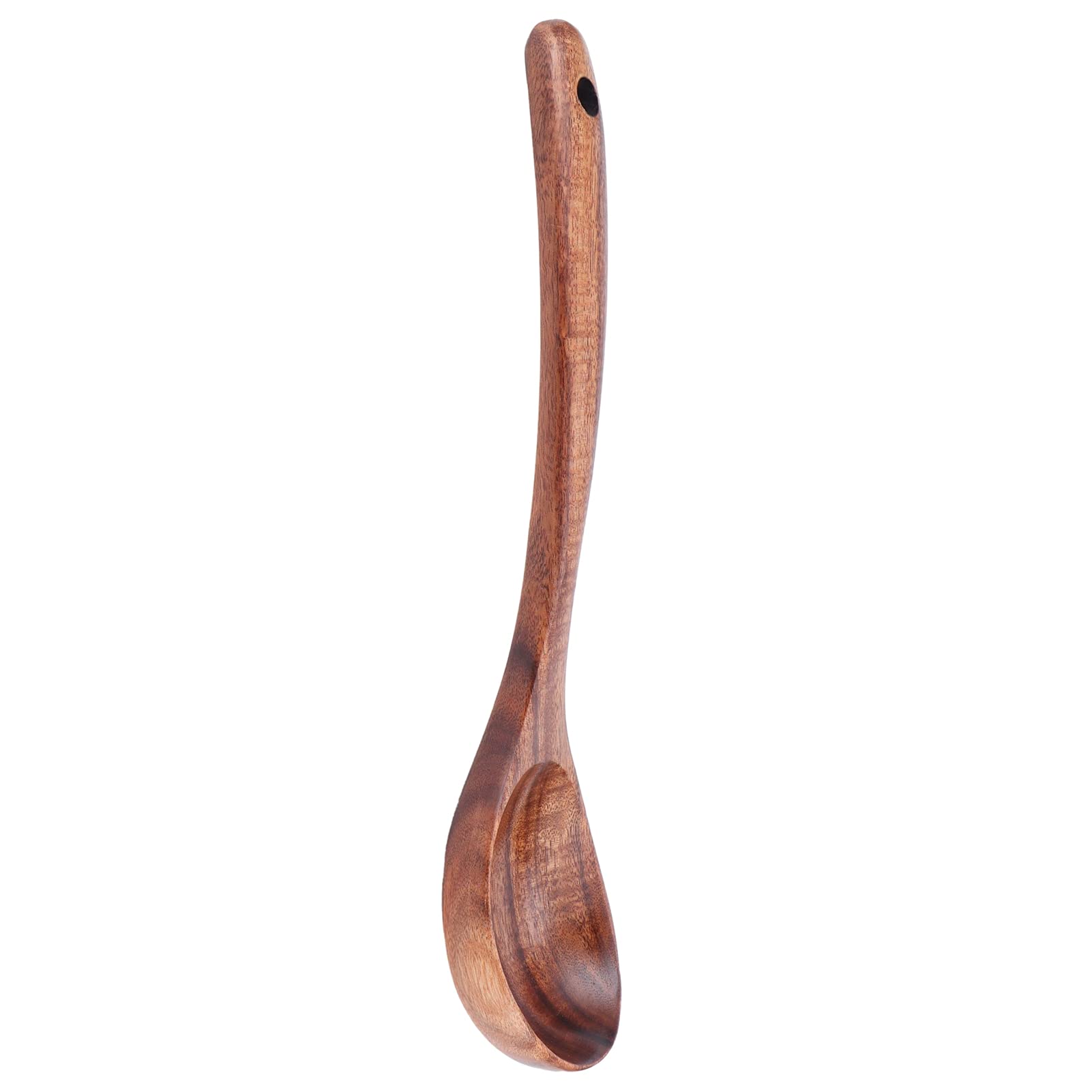 Teak Soup Spoon Smooth Handle for Home Kitchen 26x6cm
