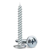 Vista 21 de Tornillos de madera de 1/2 pulgada, 160 piezas FIXLINK Premium Phillips de cabeza de cercha negros, tornillos autorroscantes con cabeza de cercha