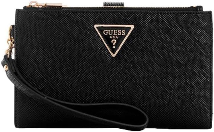 GUESS Eco Ali Zip Around Wallet Black, Black, Black