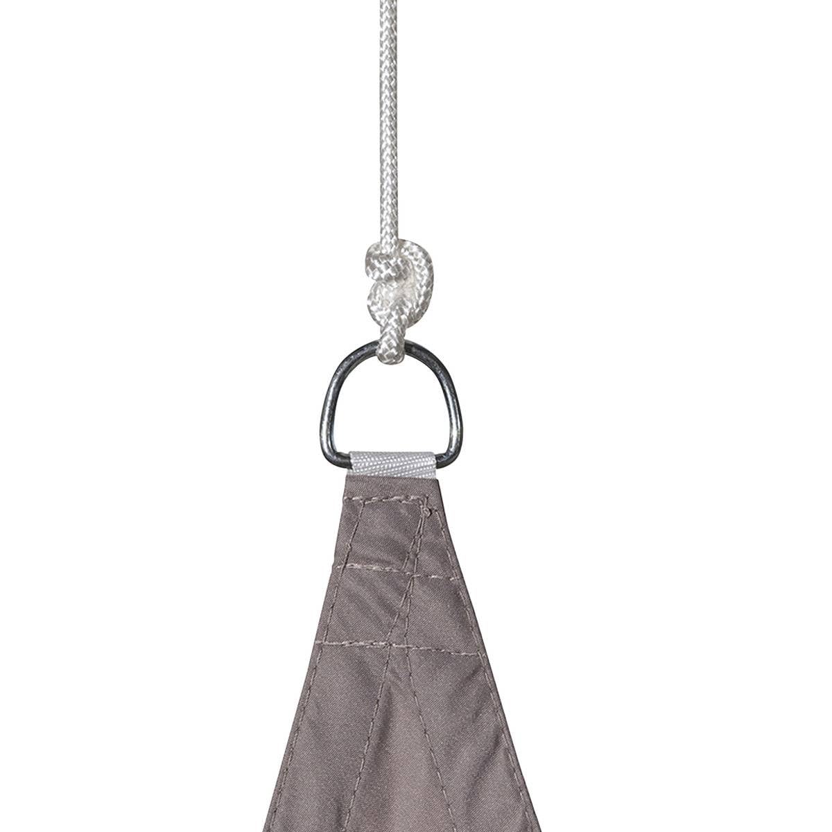 Toile Solaire Voile d'ombrage Triangulaire 4 x 4 x 4 m en Tissu déperlant - Coloris Taupe