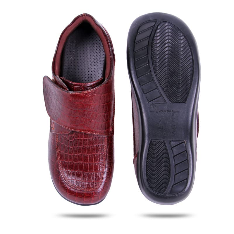 Image of M.V.DIABETES HEALTHCARE Special Diabetic Shoes for Men | Men's Diabetic & Orthopedic Shoe | Comfortable with Soft Sole Ultra-Lightweight Shoe
