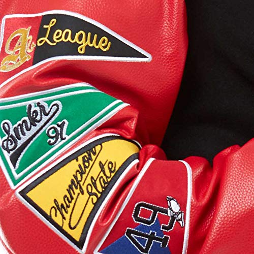 Smoke Rise Unisex All Star Varsity Jacket Hipster Urban Nyc Utility Outerwear, Fur Jacket And Wool Melton Jacket (S, Black) #TOP2