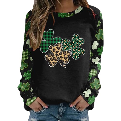Sweatshirt femme col rond vert vêtement manches raglan mode loose taille M