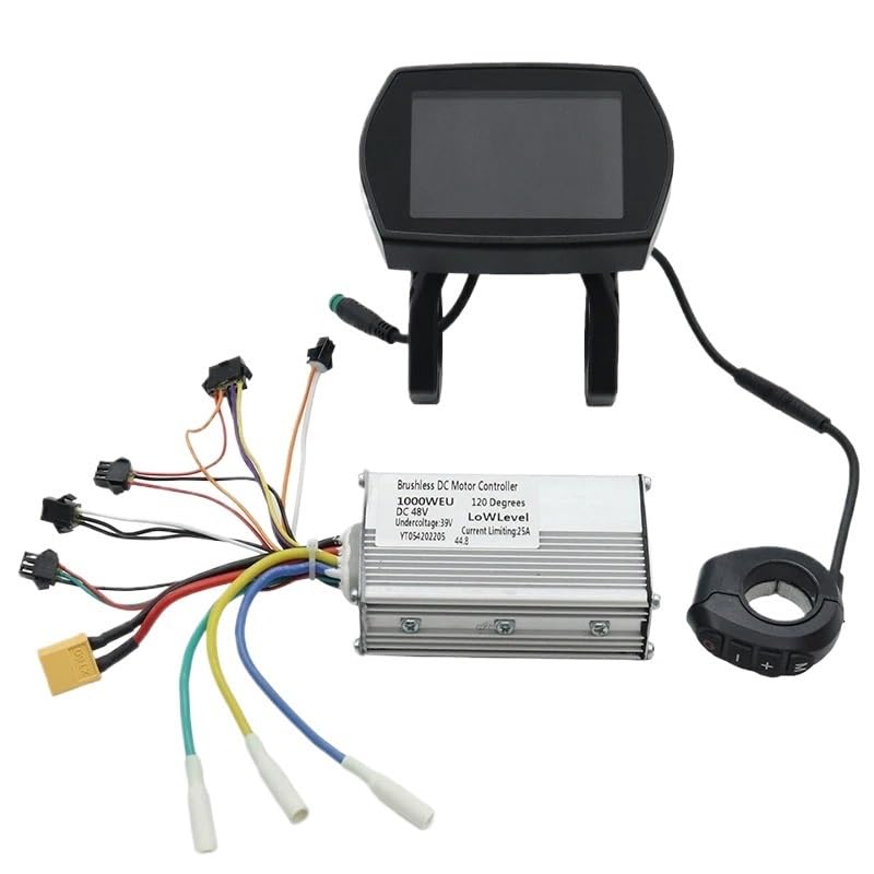 Centralina Monopattino Elettrico Kit Controller Scooter Elettrico 48V 25A 1000W con Parti Scooter Elettrico cruscotto Display Brushless Motor Controller