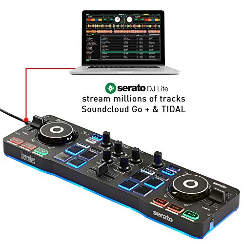 Hercules DJControl Starlight – Portable USB DJ Controller - 2 Decks mit 8 Pads - Image 5