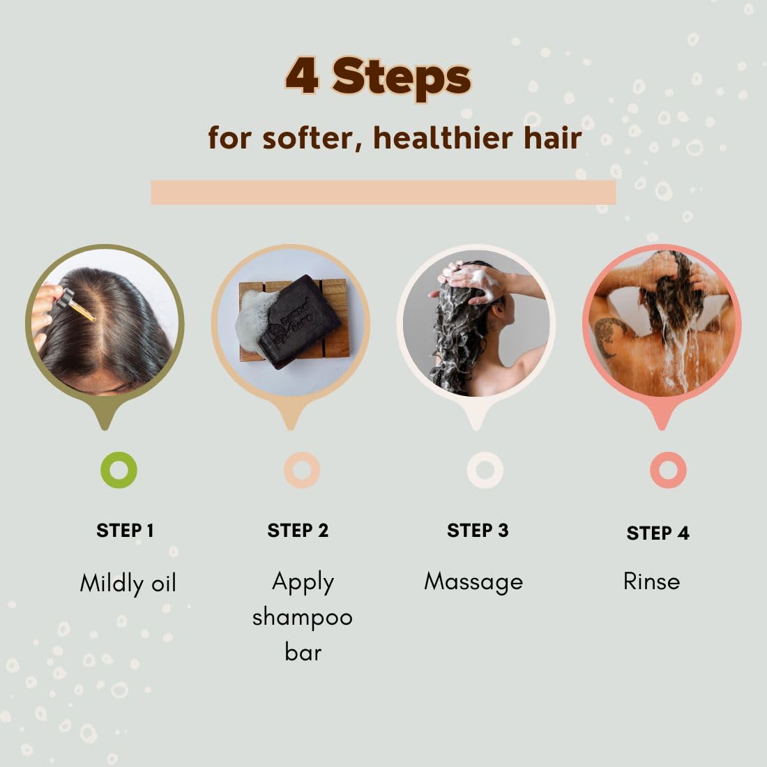 EARTHY SAPO Shikakai & Multani Shampoo Soap Bar - 100 GR (3.52oz)