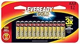 Eveready Gold Alkaline AAA Batteries, 12 Count