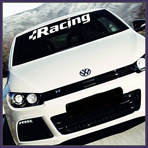 2 x Racing Sport 85 cm Color a elegir Parabrisas Parabrisas adhesivos Moto Bike Auto