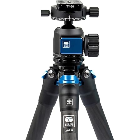 Treppiede In Fibra Di Carbonio SIRUI AM-254 - Portatile Per Viaggio, Carico 12kg, 4 Sezioni