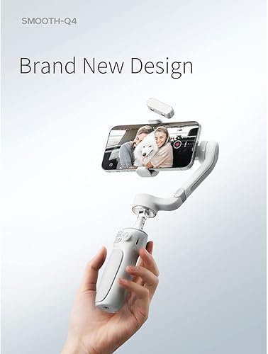 Miniatura 8 de Zhiyun Smooth Q4 Combo estabilizador de cardán de mano de 3 ejes con bolsa de transporte, barra de extensión incorporada, para teléfono inteligente,