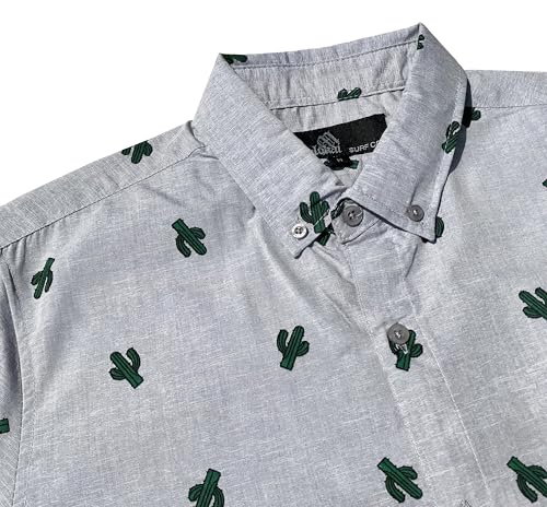 Image of Molokai Surf Button Down Slim Fit Hawaiian Short Sleeve Shirts