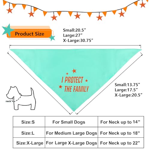 I Protect The Family Dog Bandana (Small) — view 2