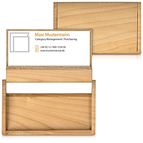 Kalibri porta biglietti da visita in legno