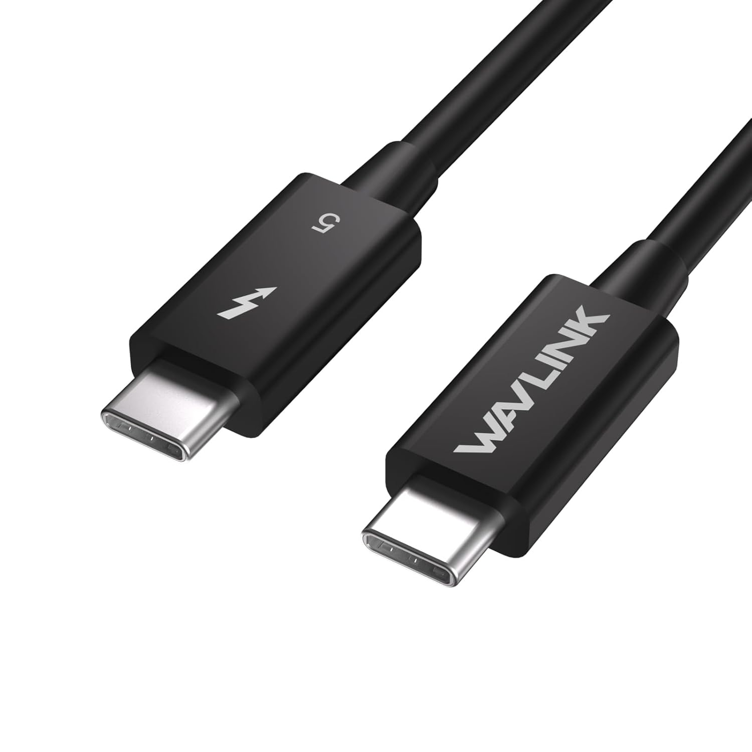 WAVLINK Thunderbolt 5 Cable, 120Gbps Fast Data Transfer, 240W Power Delivery USB-C Cable, 8K/16K Display Support, Backwards Compatible TB4/3/USB4/3, Ideal for Gaming, Laptops, Monitors and Docks-3.3ft
