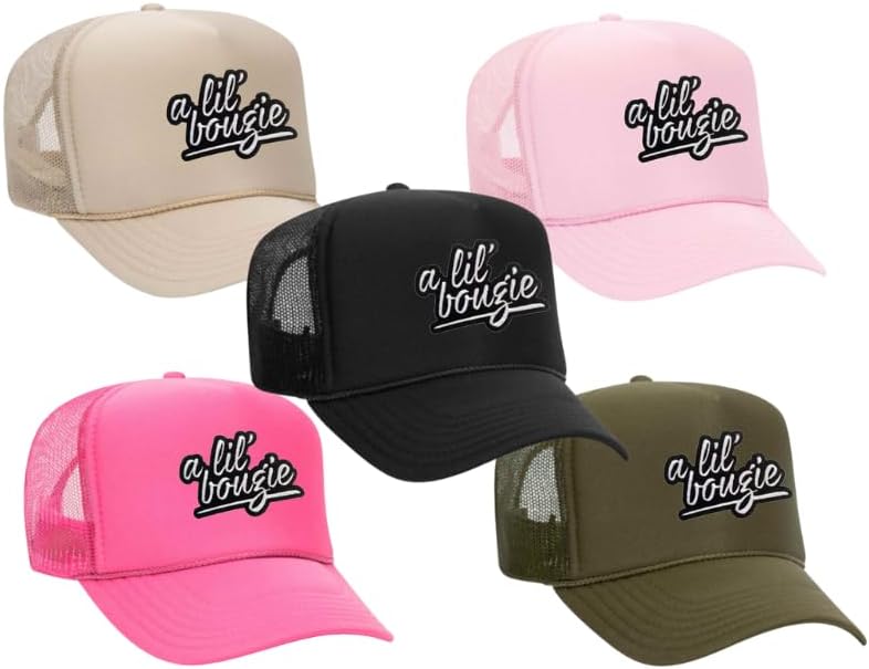 A Lil' Bougie Embroidered Patch Trucker Hat