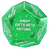 Santa Swap Gift Exchange Dice, Xmas Stocking Stuffers 2025, Snowflake Exchange Game, 12 Sided Dice for Holiday Parties, Family Gatherings & Office Events with Themed Gameplay Actions