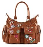 Desigual Bag Rep Nanit London, Bolso Bandolera para Mujer, Marrón Marron, 15.5x25.5x32 cm (B x H x T)