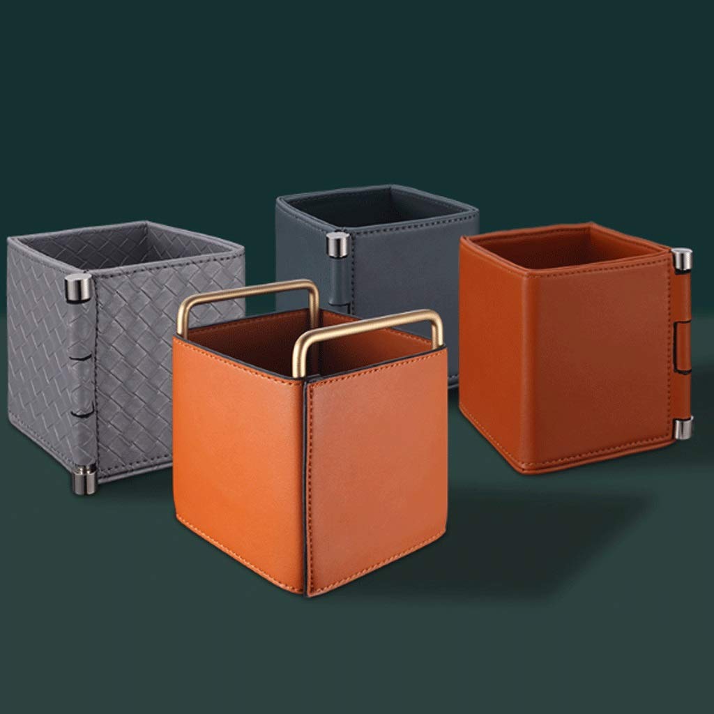 CIRONI Stifthalter für den Schreibtisch, Stiftehalter, PU-Leder, Schreibtisch-Organizer, Ständer, Dekor, Pinsel, Schreibtisch-Organizer, Dekoration für Büro, Schreibtisch, Zuhause, dekorativer Mult