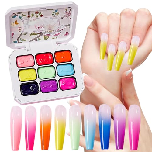 Pat gel esmalte de uñas - uñas semi -permanentes desechables | Geles Polacio Brillante Larga duración Aplicación fácil | Lonetto Gell Ungies - Manicura profesional Casa Salone
