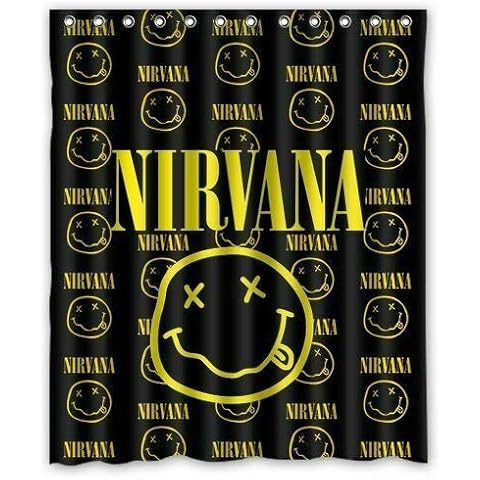 Punk family awesome Nirvana Rock Band shower curtain Bathroom shower curtain durable fabric accessories creative Cover
