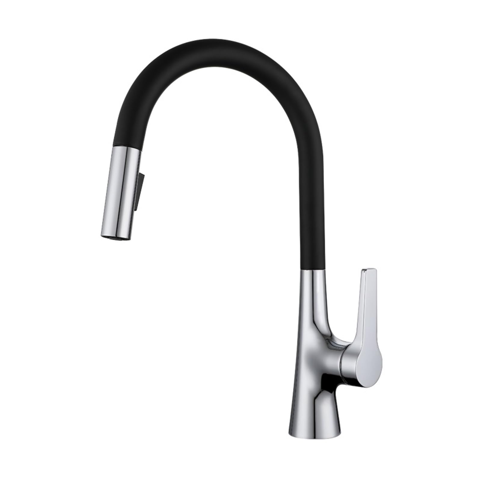 BHFPFZA Stainless Steel Kitchen Sink Faucet Mixer - Swivel Single Lever T for Bathroom with Fittings (Plated h) - Modern Design Easy Installat