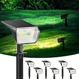 Linkind Dual Colour Motion Sensor Solar Light - IP67 Waterproof Solar Spotlight with 8m/120°PIR Detection, Wall & Ground Mount, Ideal for Garden, Driveway, Pathway, 6 Pack