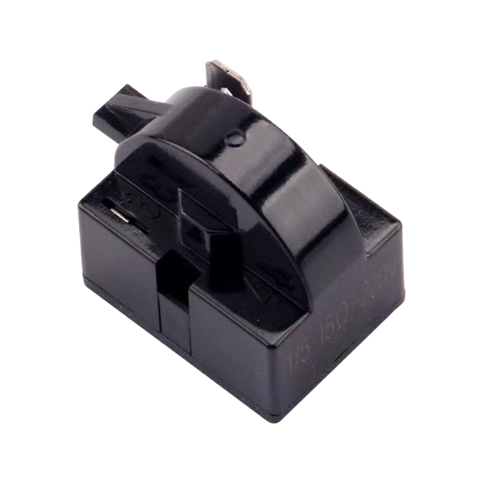 Asukohu 1Pin 15Ohm Compressor Starter Component And Overload Guard, Black Replacement Part For Compact Refrigerator And Cooling Unit Service Compressor Starter Component Overload Guard Replacement Compact Refrigerator