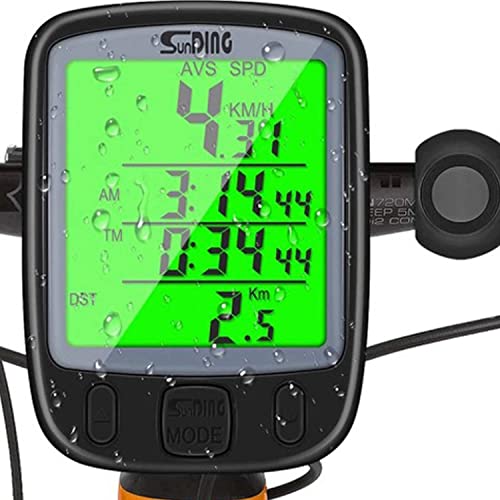 Fahrradcomputer Mit Automatischer Start-Stopp Prophete Fahrradtacho  20  Funktionen, Groes Display Fr Geschwindigkeit & Distanz  Geschwindigkeitsmesser Rad