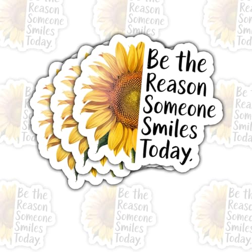Sé la razón de la sonrisa de alguien con estas 3 calcomanías de girasol alegres 2