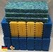 Produktbild Steppan 12 Stück Filterschwämme 8 x blau und 4 x gelb -Plus- 3 Stück Biomatten passend für SunSun CBF 350 C Bio. Auch passend für Osaga, Pondlife, Atlantis und OTF.