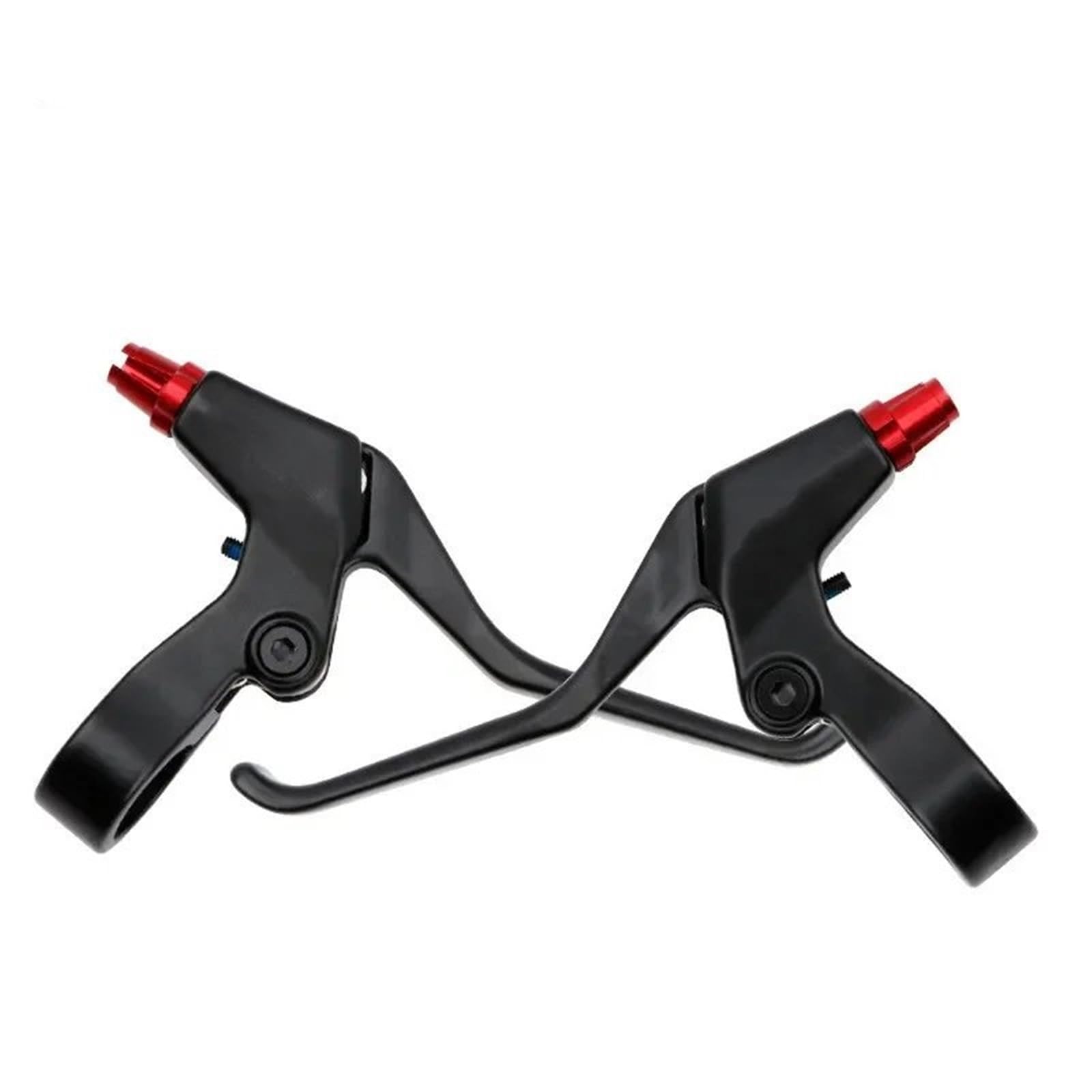 POAYUEWR Bicycle V-Brake Lever Handbrake Mountain Bike Folding Bike Cable Pull Brake Extended Brake Handle Bike Brake Drum(Red)