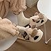Dubuto Kids Cute Cow Animal Slippers, Cozy Anti-slip Soft Plush Warm Home House Slippers for Toddler Kids