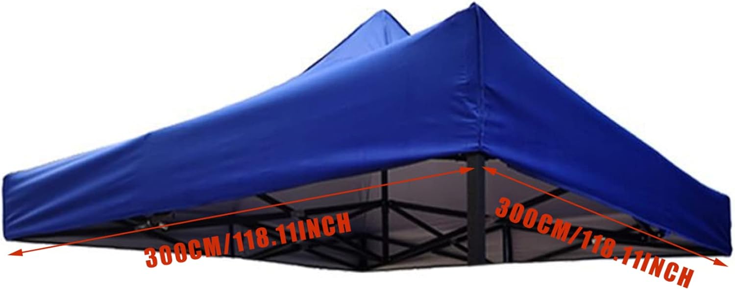 Canopy Replacement Top Up Gazebo Top Canopy Tent for Commercial Instant Shelter Portable Patio Camping (Tops Only) 118x118 inch. Outdoor Garden Accessory