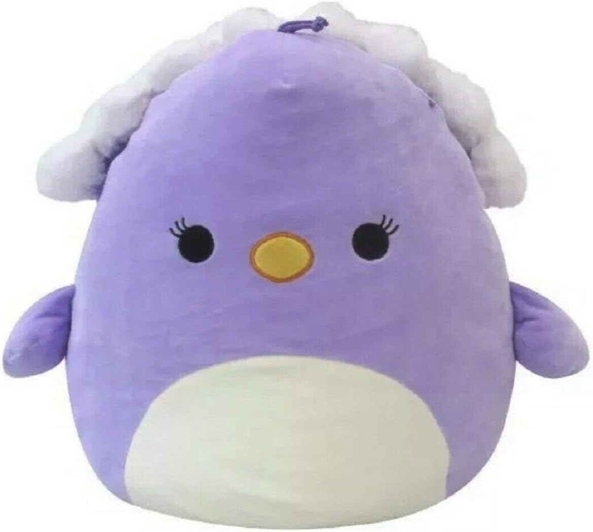 Kellytoy 16” Squishmallow Elina Purple Peacock Easter Edition Soft Plush