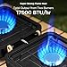 Propane Gas Stove, 17500 BTU, 2 Burner Folding Portable Camping Stove with Carrying Bag, Built to Last, Camp Stove for Camping, Car Travel, Yard Parties, Outdoor Cooking, Backpacking Grill Propane