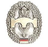 Material: Metall ABL BW Barettabzeichen Bundeswehr, Verschiedene Truppengattungen Farbe Pionier
