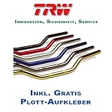 22mm, kein TÜV-Eintrag notwendig, 5mm Wandstärke, erhältlich in Silber, Blau, Rot, Gold, Schwarz und Titan - Farbe: Schwarz