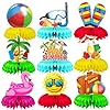   Summer-Honeycomb-Centerpieces-Summer-Themed-Party-Table-Decorations-Beach-Honeycomb-Centerpiece-for-Pool-Table-Decorations-9-Pcs