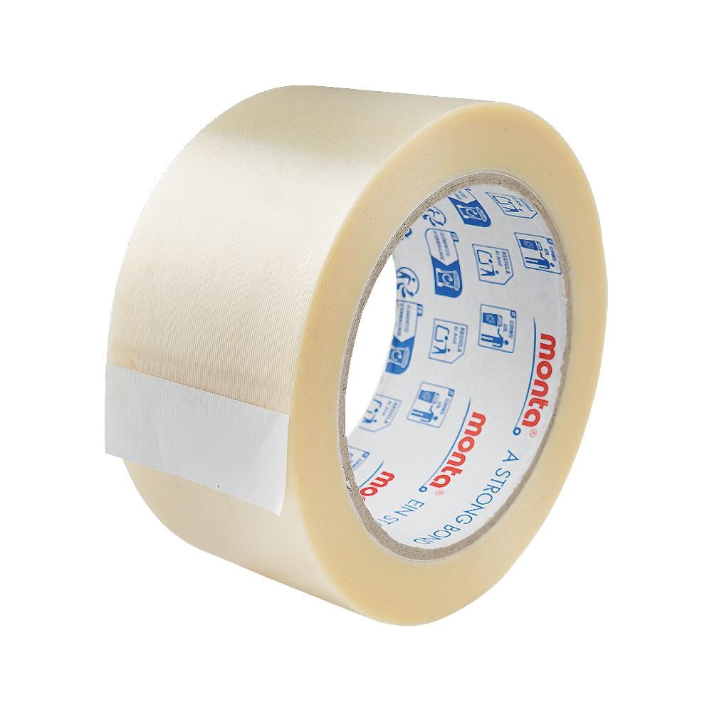 Klebeband monta® 201 PVC transparent 55 my Stärke 50 mm x 66 m, 36 Rolle(n)