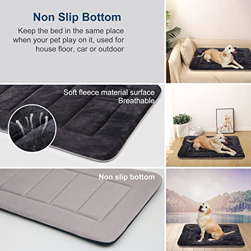 Hero Dog Beds For Large Dogs Crate Bed Pad Mat 42 In Soft Kennel Pads Washable Non Slip Dog Mattress Pet Beds Cushion For Pets Sleeping Mats #TOP2