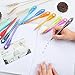VANZAVANZU Gel Pens - Peacock Feather Pattern Colored Gel Ink Pen with Diamond Tip, 12 Colors Fineliner Coloring Pens Set, 0.38mm Fine Point for Coloring Books, Bullet Journaling