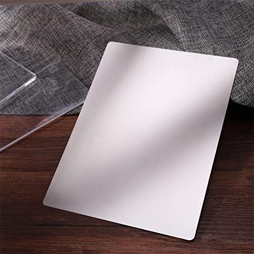 Briartw AZOHBRZYLL-S01M01-TT453 Stainless Metal Adapter Plate Cutting Machine Metal Shim Mat Pad For Thin Wafer Dies Increases Cutting Capability Scrapbooking Die-Cutting Metal Plate Adaptor 6X8.5 Inch Shims thumb #8