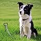 CINY Ground Anchor Dog, Stabiler Hundepflock, 15 Zoll Spiralpflock für mittlere bis große Hunde bis zu 220 Pfund, für Haustiere im Freien, Zeltbefestigung, Schuppenbau, Anlagenbefestigung