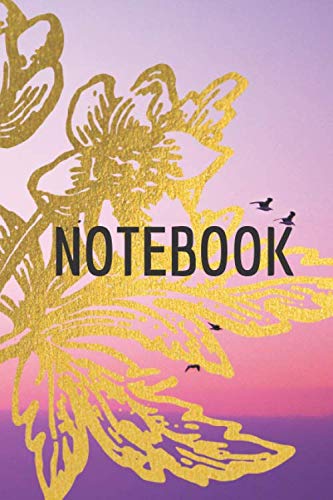 Notebook: Purple pink notebook journal and daily writing for girls and women to get the inspiration -120 Pages - (6 x 9 inches)