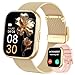 Smartwatch Damen mit Telefonfunktion 1,85" Zoll Touchscreen Fitness Tracker 120+ Sportmodi IP68 Wasserdicht Fitnessuhr mit Herzfrequenz SpO2 Schlafmonitor Schrittzähler Smart Watch für iOS Android