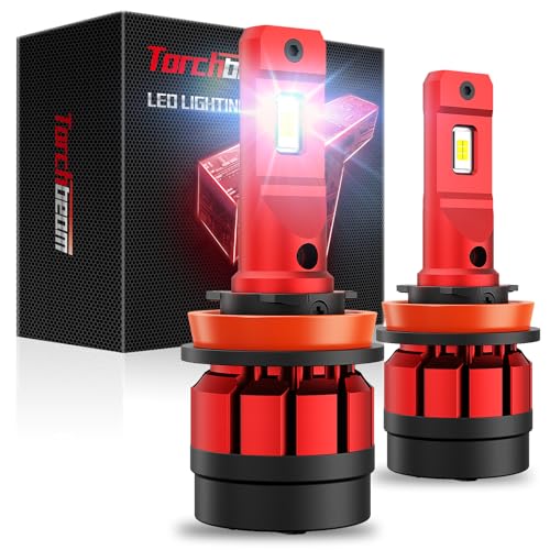 Image of Torchbeam H11 LED Light, 74000 lm 6500K Cool White, 2026 Optimized Universal Lighting Bulbs (2 Pack)