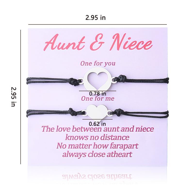 Grandma Aunt Mothers Day Gifts for Auntie Grandmother Granddaughter Bracelet for Aunt and Niece Matching Braclet Gift2