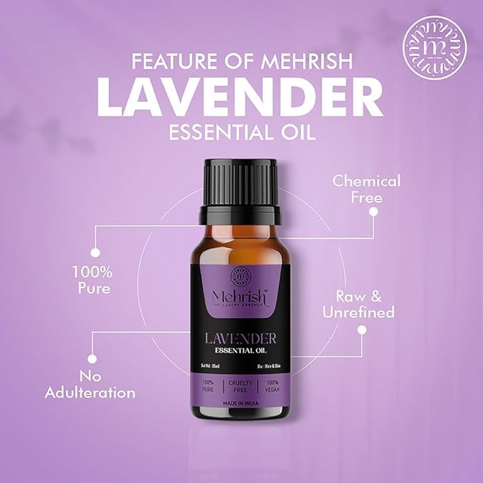 Mehrish Lavender Essential Oil | 15ml Pack of 3 | 100% Pure & Natural Luxury Aroma Oil for Home Fragrance | Best for Aromatherapy | Helps in meditation | Used in Diffusers, Candles, Air Fresheners, Soaps - Image 4 thumbnail