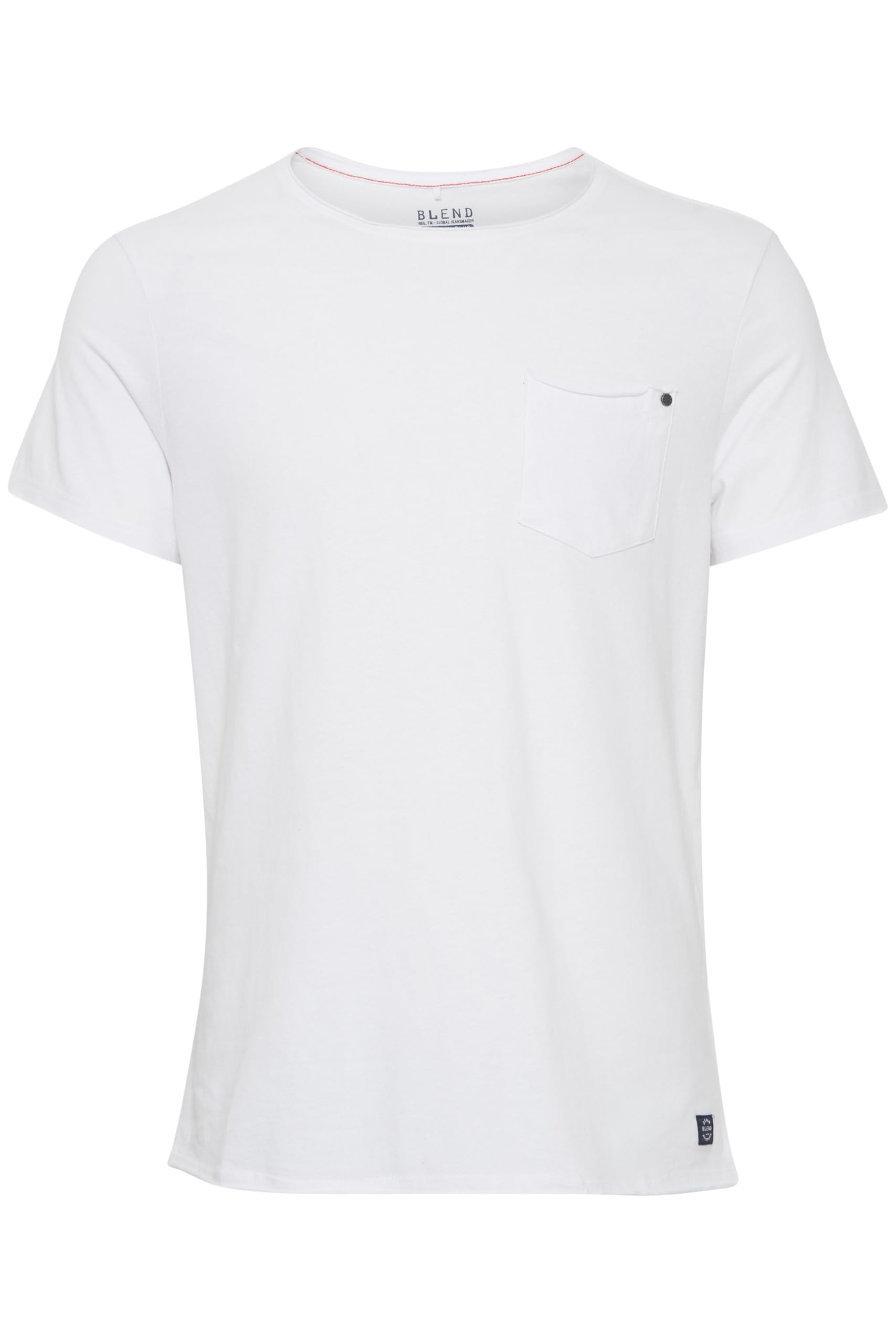 B Blend Herren White (70002) Blend Nhnoel T-Shirt Kurzarm Shirt Rundhals-Ausschnitt