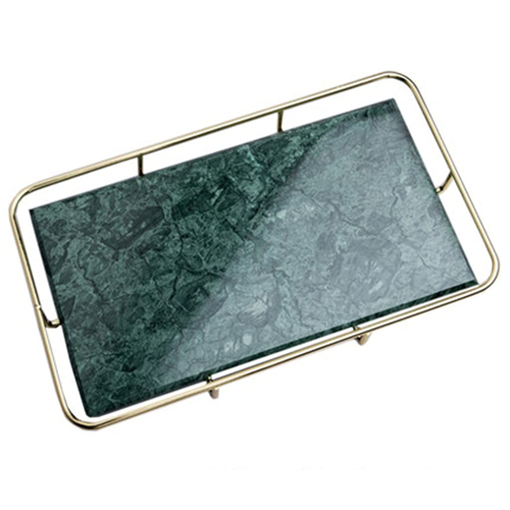 Nordic - Bandeja de almacenamiento de cerámica de mármol - Elegante baño para artículos de tocador y accesorios de maquillaje - Elegante decoración del hogar para inodoros y lavabos